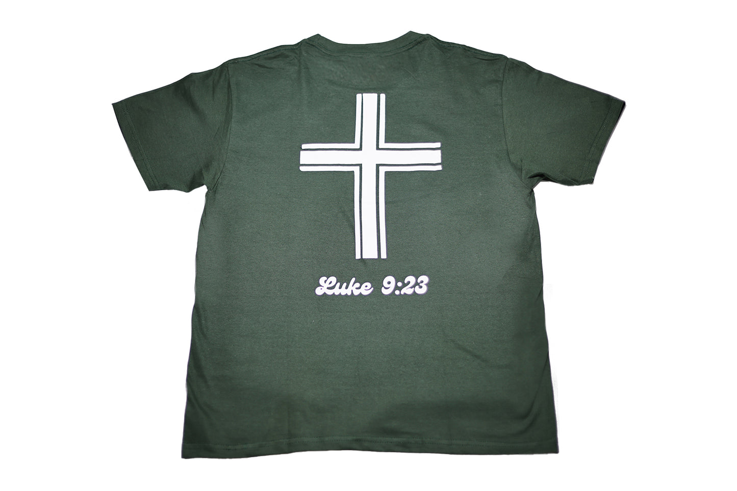 Dark Green Luke 9:23 T-Shirt